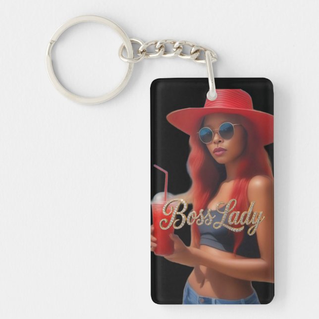 Llavero Boss Lady Acrylic Keychain (Frente)