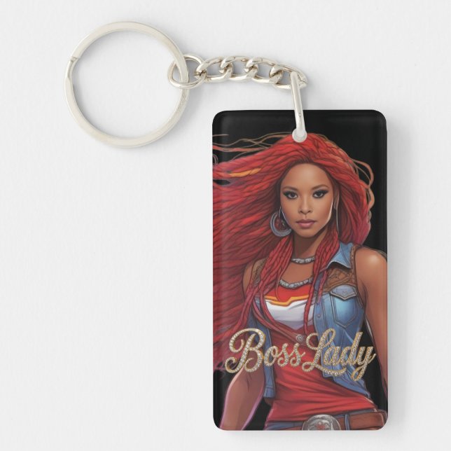 Llavero Boss Lady Acrylic Keychain (Frente)