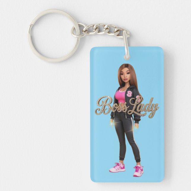 Llavero Boss Lady Acrylic Keychain (Frente)