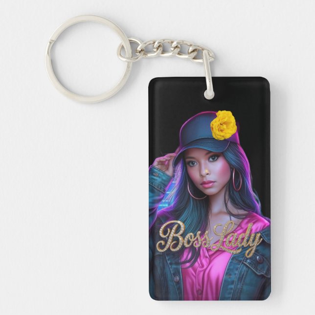 Llavero Boss Lady Acrylic Keychain (Frente)