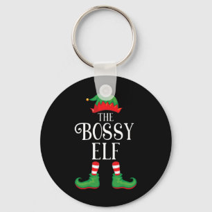 Llavero Bossy Elf Matching Group Navidad Graciosa Familia