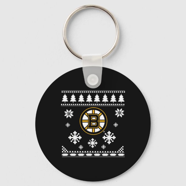 Llavero Boston Bruins Navidades feos Sweater Holidaze (Anverso)