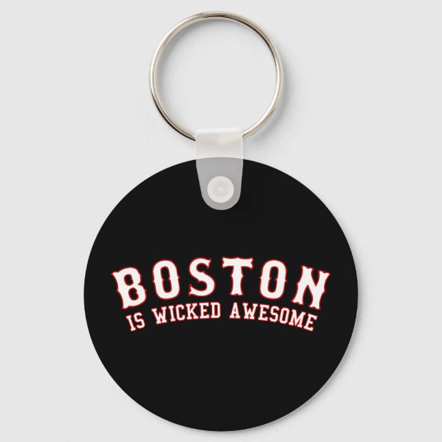 Llavero Boston es malvado e increíble (Anverso)
