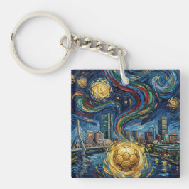 Llavero Boston Football Art 2026 Skyline Stadium Design