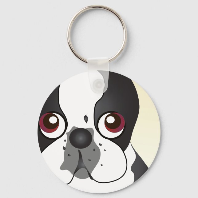 Llavero Boston Terrier (Anverso)