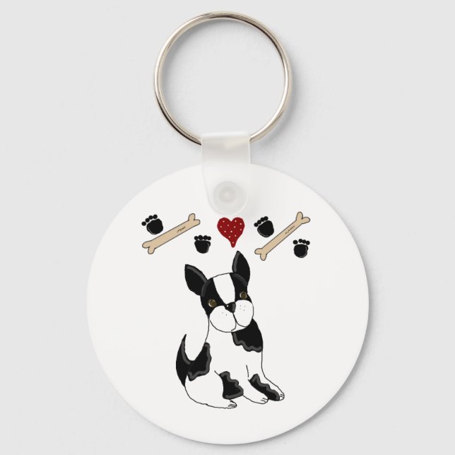 Llavero Boston Terrier (Anverso)