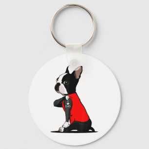 Llavero Boston Terrier Dog Tattoo I Love Dad Funny Family
