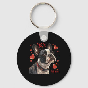 Llavero Boston Terrier es mi San Valentín Dueño de perro m
