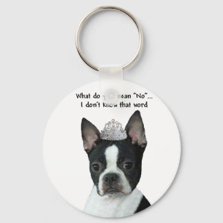 Llavero Boston Terrier: ¿Qué Quieres Decir "No"?