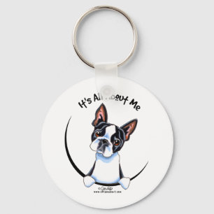 Llavero Boston Terrier su todo alrededor yo