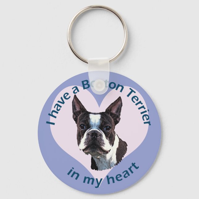 Llavero Boston Terrier v3 (Anverso)