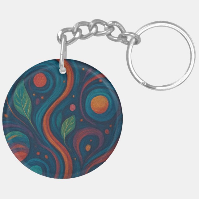 Llavero Botanical Bliss Full-Print Keychain (Atrás Derecha)