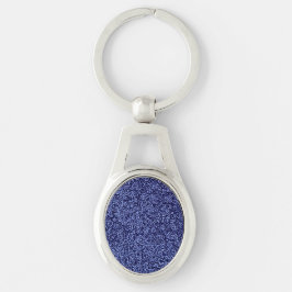 Llavero Botanical Pattern in Blue 1