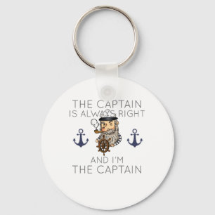 Llavero Botar El Capitán Siempre Tiene Razón y yo soy el C