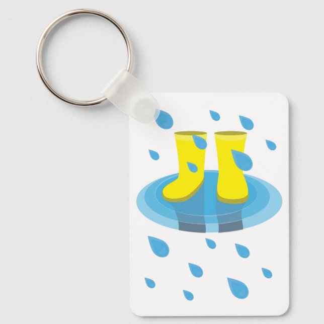 Llavero Botas de lluvia (Anverso)