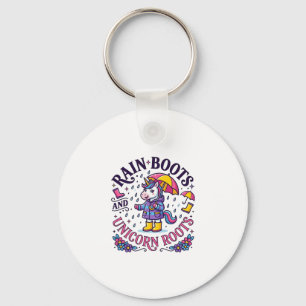 Llavero Botas de lluvia de unicornio y camiseta comercial 