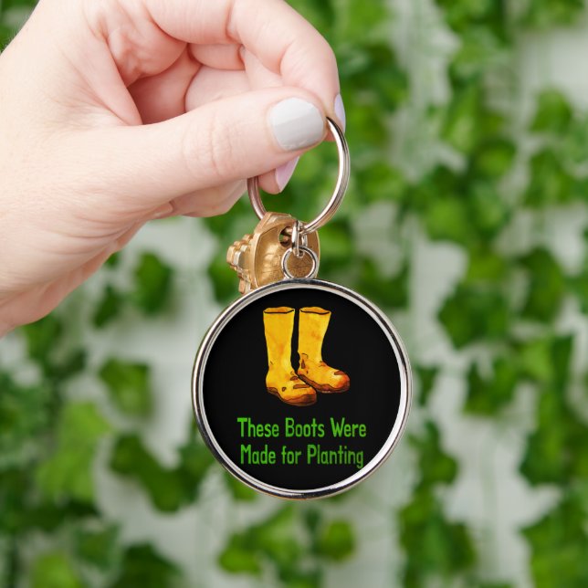 Llavero Botas Divertidas De Jardinería Hechas Para Plantar (Mano)