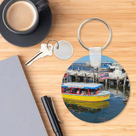 Llavero Bote de fondo de vidrio - Monterey CA