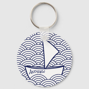 Llavero Bote en Waves Keychain