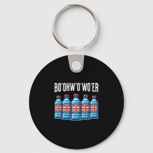 Llavero Botella de agua divertida de vacaciones británicas