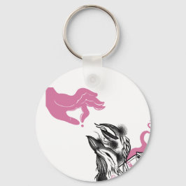 Llavero Botella de poción de halloween Raven Circle Keycha