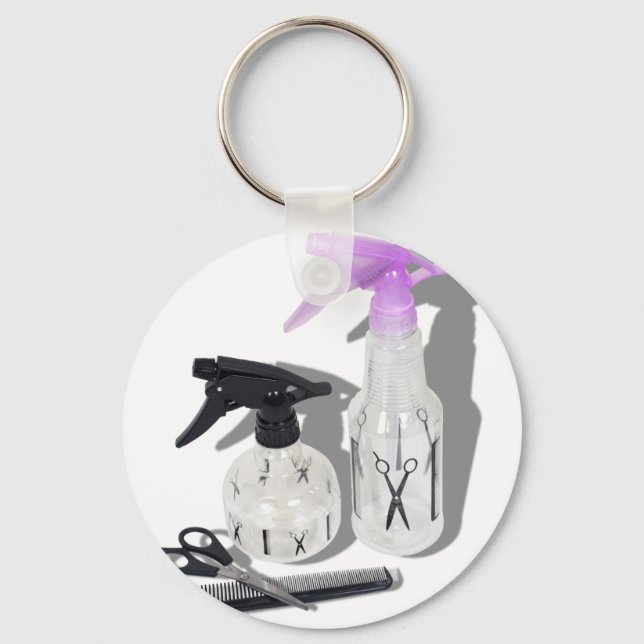 Llavero Botella HaircutSprayBottle060910Sombras (Anverso)