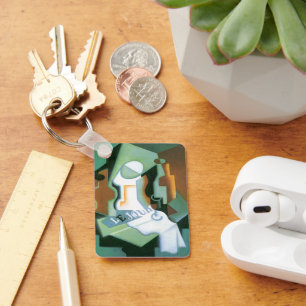 Llavero Botella y Frutero de Juan Gris, Cubismo Vintage