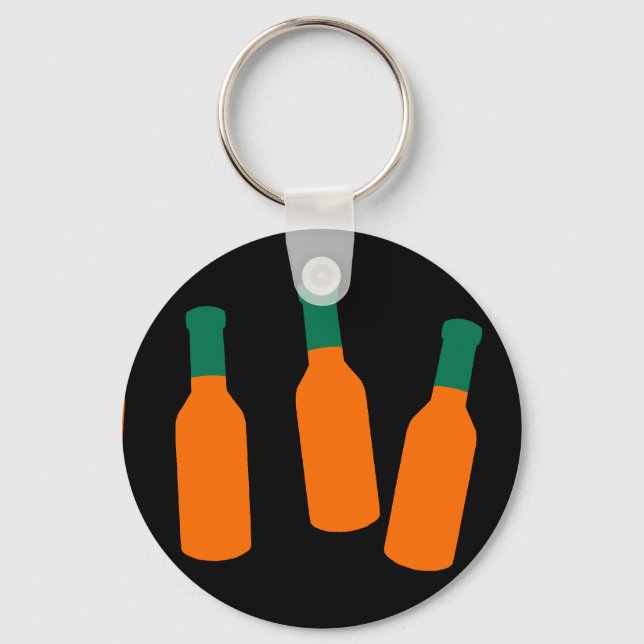 Llavero Botellas de Salsa Caliente (Anverso)