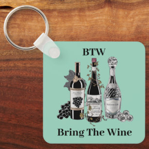 Llavero Botellas de vino divertidas