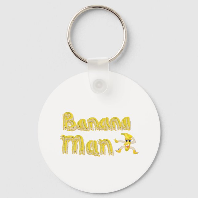 Llavero botón Banana Man (Anverso)