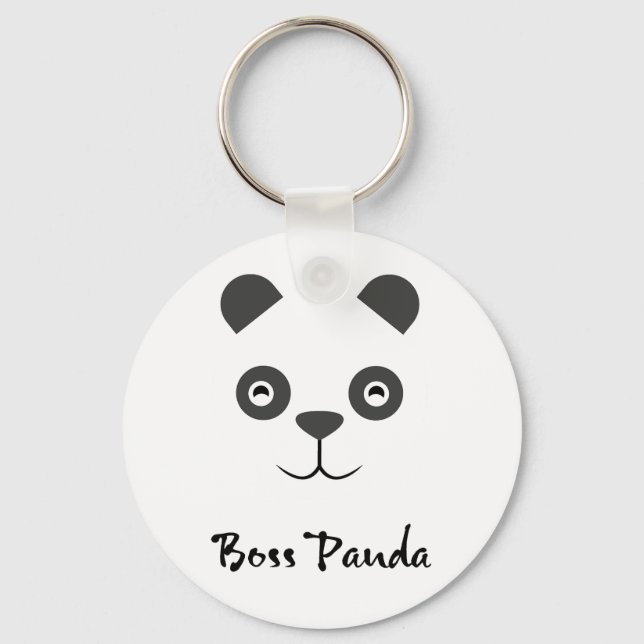 Llavero Botón Boss Panda (Anverso)