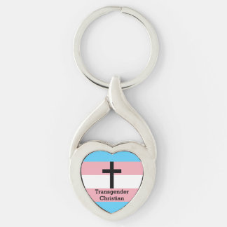 Llavero Botón cristiano del orgullo del transexual