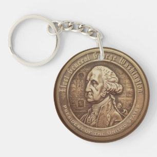 Llavero Botón de campaña de George Washington