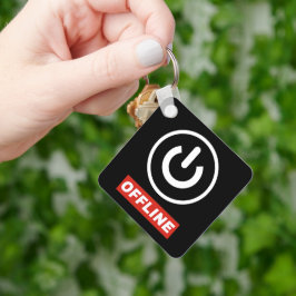 Llavero Botón De Encendido Sin Conexión Para Relajar O Apa