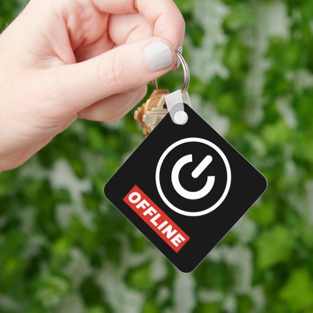 Llavero Botón De Encendido Sin Conexión Para Relajar O Apa (Mano)