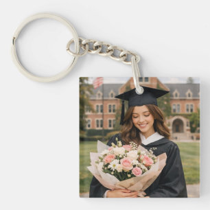 Llavero Botón de foto de graduación personalizado