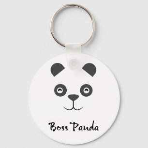 Llavero Botón de la panda de Boss