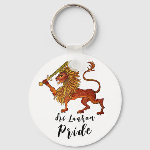 Llavero Botón del león de la bandera de Sri Lanka