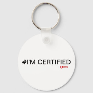 Llavero botón #Estoy CERTIFICADO