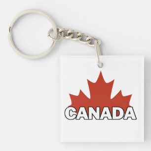 Llavero botón pegatina cuadrado de canadá day