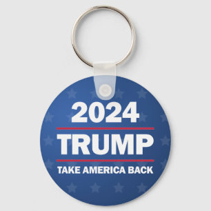 Llavero Botón Trump 2024 Recuperar América