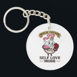 Llavero Botto Self Love Mode Vintage Magic Potion A<br><div class="desc">Celebrate your personal growth with Botto  "Self Love Mode." This unique vintage-inspired design features a whimsical pink magic potion bottle adorned with red roses. Perfect for those who love retro apothecary aesthetics and prioritize self-care. This authentic Botto brand illustration brings a touch of mystical charm to your everyday life.</div>