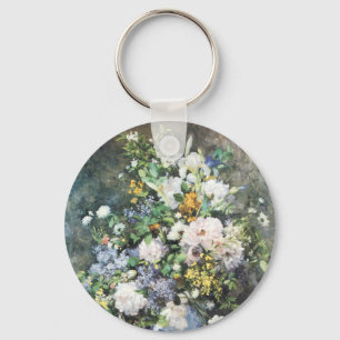 Llavero Bouquet de primavera de Pierre Renoir, flores de é