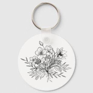 Llavero Bouquet floral minimalista
