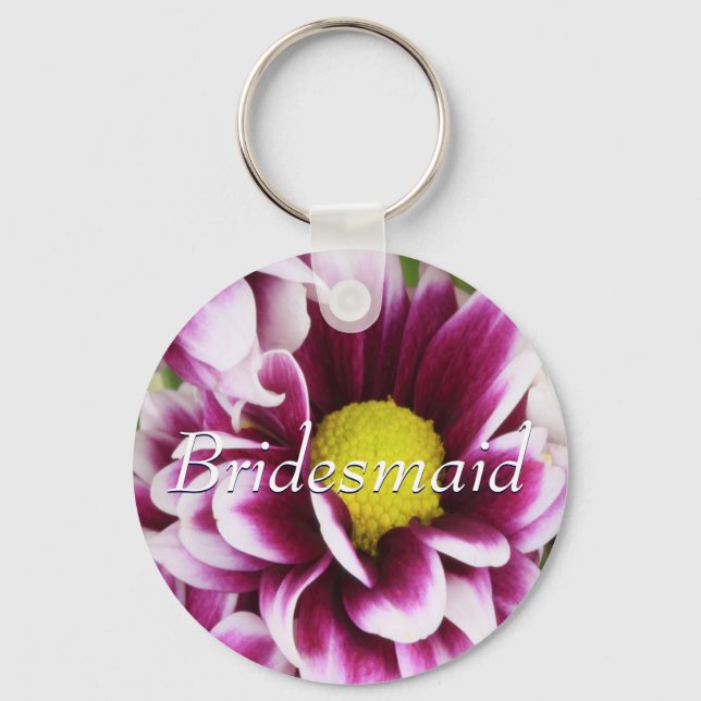 Llavero Bouquet Purple Bridesmaid (Anverso)