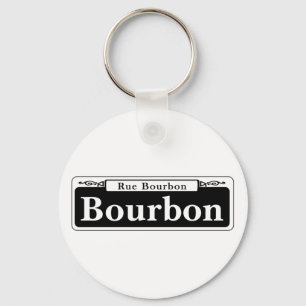 Llavero Bourbon St., New Orleans Street Rótulo