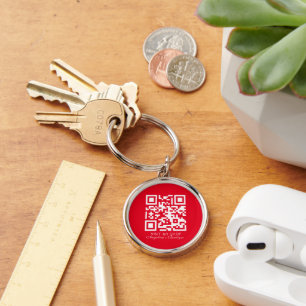 Llavero Boutique de código QR para logotipo de empresa de
