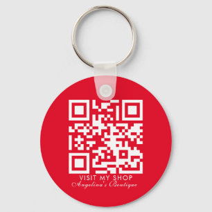 Llavero Boutique de código QR para logotipo de empresa de 