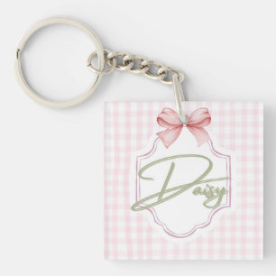 Llavero Bow&Gingham