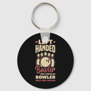 Llavero Bowler izquierdo con boliche de boliche izquierdo